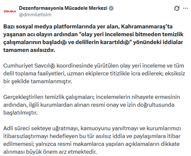 Maraş saldırısı sonrası olay iddia! Cumhurbaşkanlığından jet a&ccedil;ıklama geldi